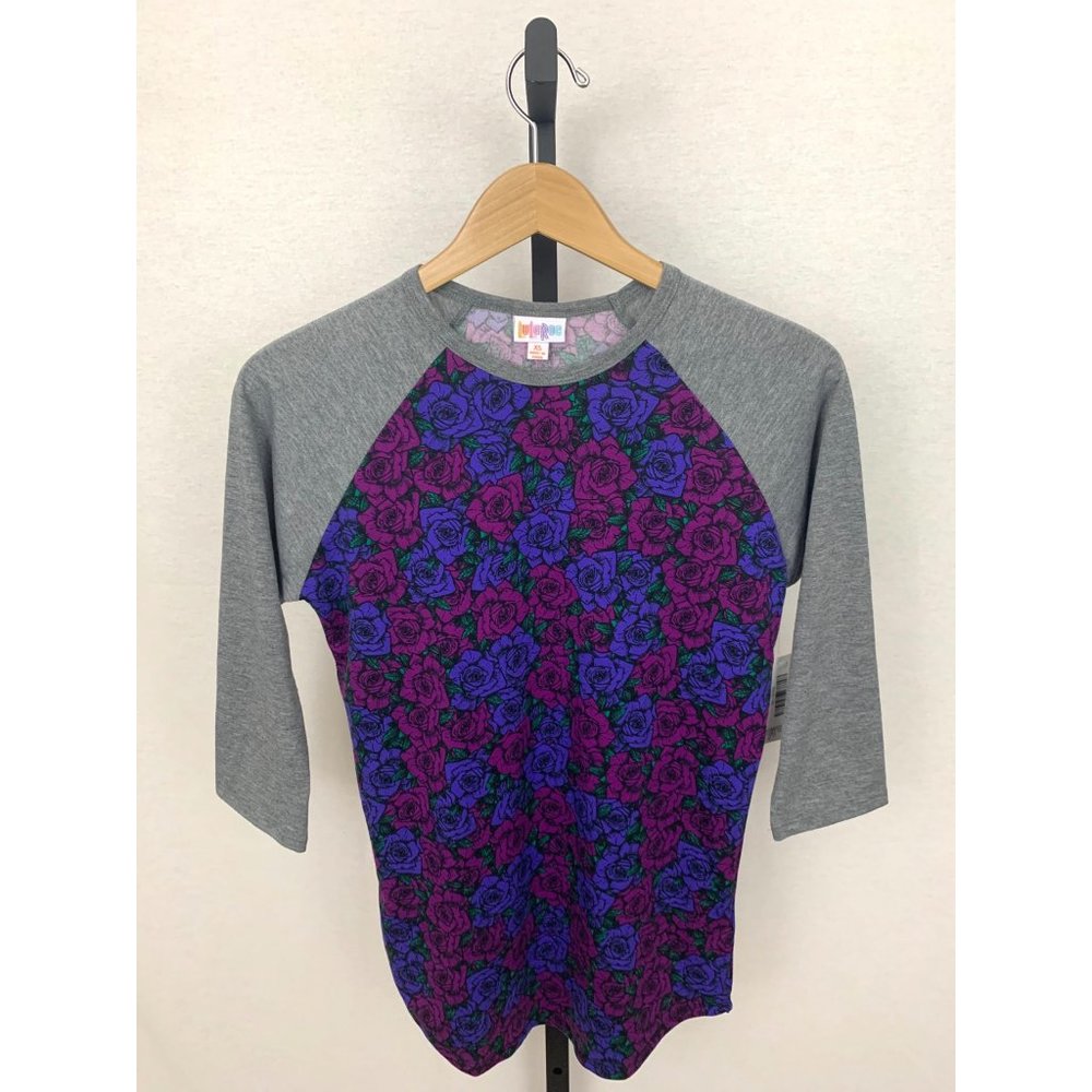 NWOT LuLaRoe Grey With Rose Randy T
